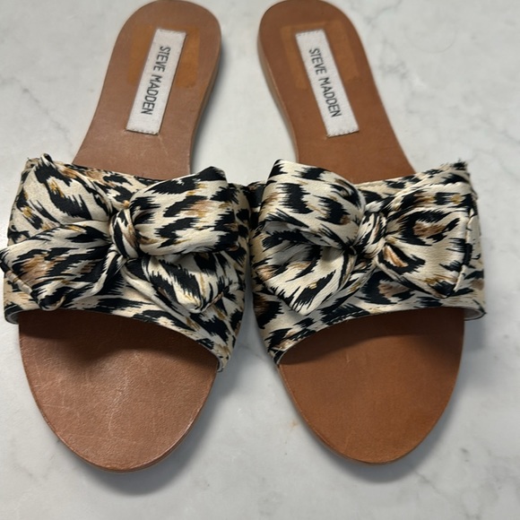 Steve Madden Women’s Alex Silky Animal Print Sandal Size 8.5 - Picture 5 of 6